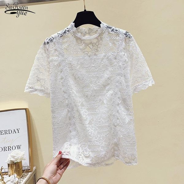 women's blouses & shirts sweet women lace blouse fashion button transparent mesh white shirt female see-through short sleeve summer blu
women's blouses & shirts sweet women lace blouse fashion button transparent mesh white shirt female see-through short sleeve summer blu