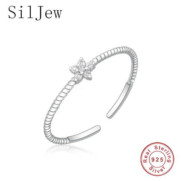 cluster rings siljew 2021 925 sterling silver jewelry opening flower ring gift for women resizable, Golden;silver
cluster rings siljew 2021 925 sterling silver jewelry opening flower ring gift for women resizable, Golden;silver