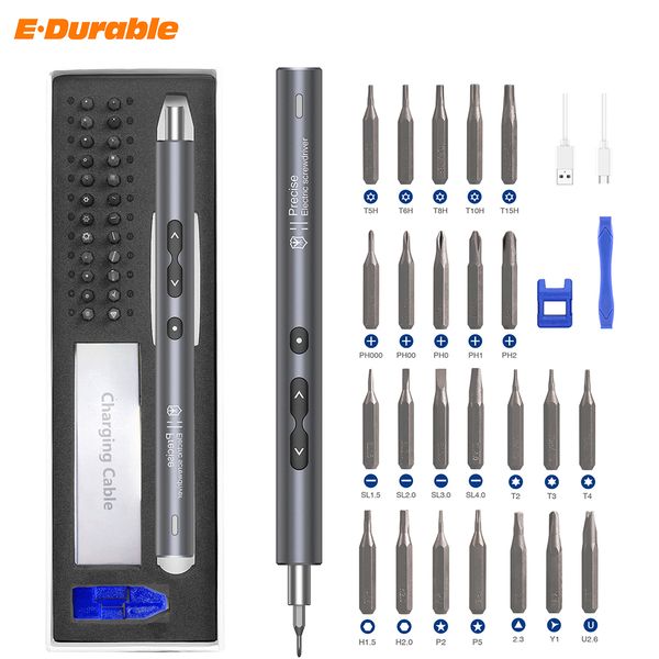 precision electric screwdriver 24 pcs s2 alloy steel bit screwdrivers type-c fast charging screwdriver set repair power tools
precision electric screwdriver 24 pcs s2 alloy steel bit screwdrivers type-c fast charging screwdriver set repair power tools