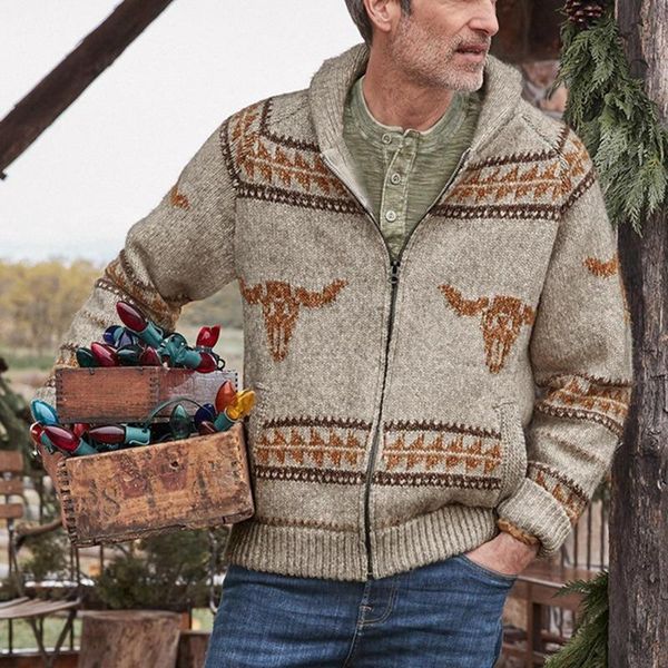 men's sweaters fashion coats autumn and winter knitted cardigan sweater long sleeve lapel jacquard jacket cazadora hombre, White;black
men's sweaters fashion coats autumn and winter knitted cardigan sweater long sleeve lapel jacquard jacket cazadora hombre, White;black