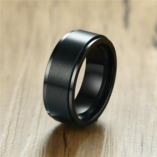 cluster rings letapi stainless steel spinner ring for men jewels brushed center wedding engagement band quality matte male jewelry, Golden;silver
cluster rings letapi stainless steel spinner ring for men jewels brushed center wedding engagement band quality matte male jewelry, Golden;silver