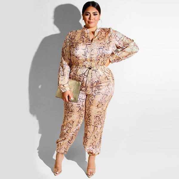 women's jumpsuits & rompers plus size autumn winter leopard jumpsuit elegant tunic zip playsuit elastic feet casual slim overalls for w, Black;white
women's jumpsuits & rompers plus size autumn winter leopard jumpsuit elegant tunic zip playsuit elastic feet casual slim overalls for w, Black;white
