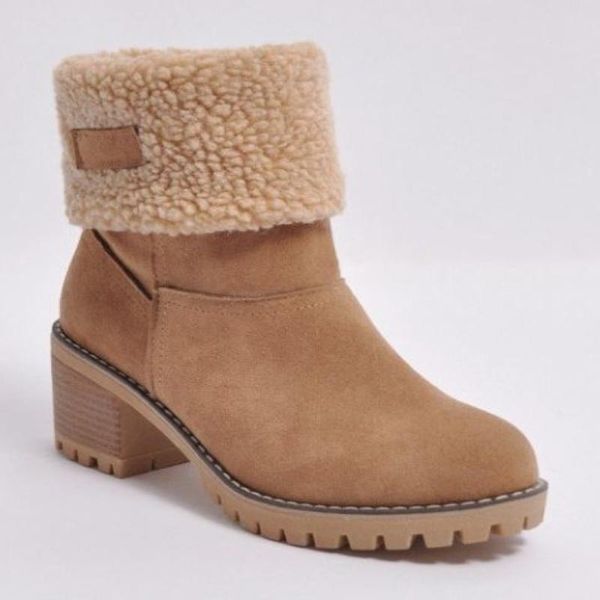 boots plush collar women snow chunky heel suede north europe ladies winter shoes z412, Black
boots plush collar women snow chunky heel suede north europe ladies winter shoes z412, Black