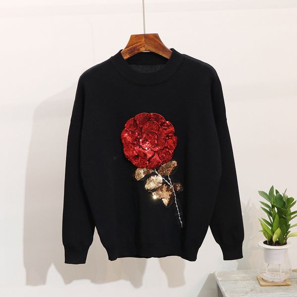 tracksuit knitted women autumn winter sequin flower long sleeve sweater pencil pants female loose knit black two piece set 9faf, Blue
tracksuit knitted women autumn winter sequin flower long sleeve sweater pencil pants female loose knit black two piece set 9faf, Blue