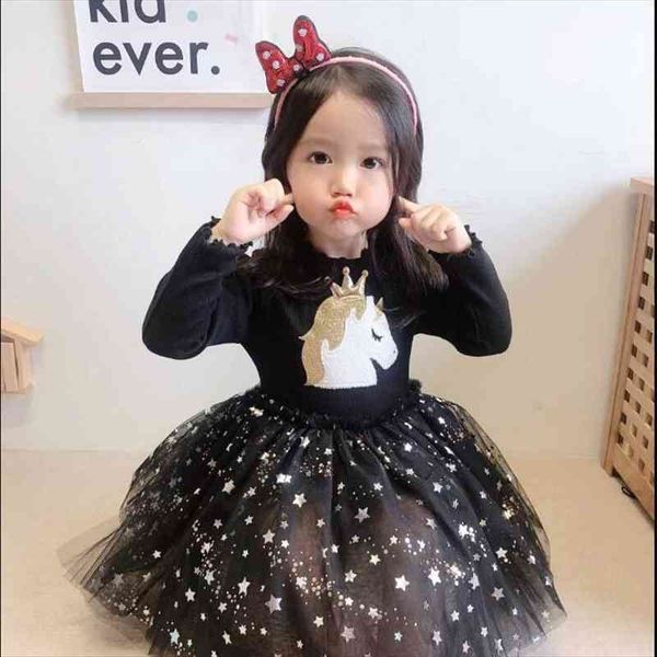 girls long sleeve princess girl dresses autumn childrens cartoon crown unicorn stitching star mesh, Red;yellow
girls long sleeve princess girl dresses autumn childrens cartoon crown unicorn stitching star mesh, Red;yellow
