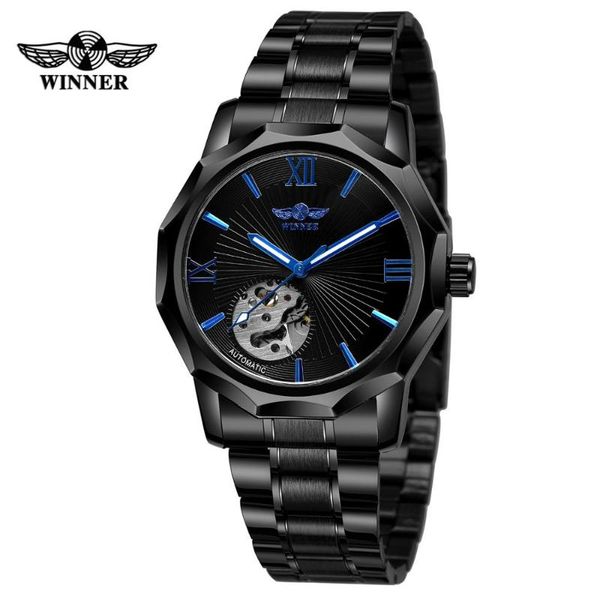 wristwatches winner 2021 black stainless steel fashion blue hands mens mechanical watch irregular shape dial luminous, Slivery;brown
wristwatches winner 2021 black stainless steel fashion blue hands mens mechanical watch irregular shape dial luminous, Slivery;brown