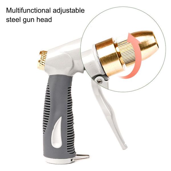 watering equipments garden hose nozzle heavy duty metal spray adjustable multi-function water ti99
watering equipments garden hose nozzle heavy duty metal spray adjustable multi-function water ti99