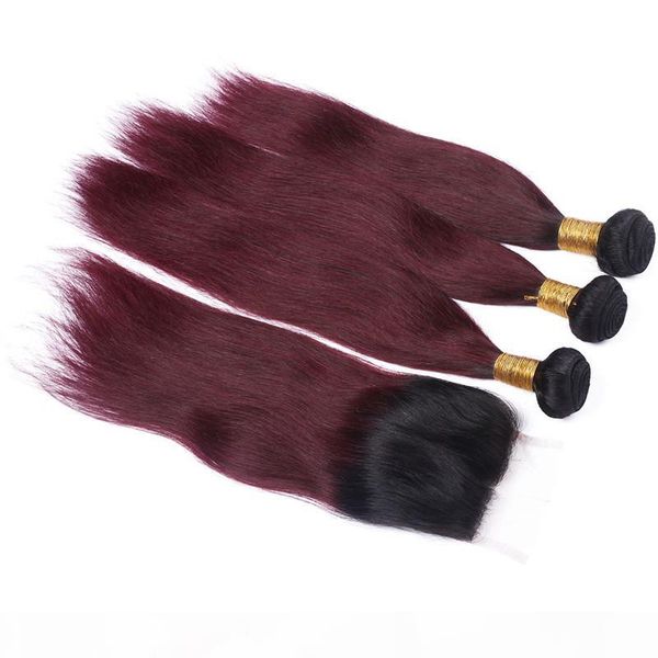 dark root 1b 99j wine red 2tone ombre 4x4 front lace closure with 3bundles straight burgundy ombre peruvian virgin hair weaves with closure, Black
dark root 1b 99j wine red 2tone ombre 4x4 front lace closure with 3bundles straight burgundy ombre peruvian virgin hair weaves with closure, Black