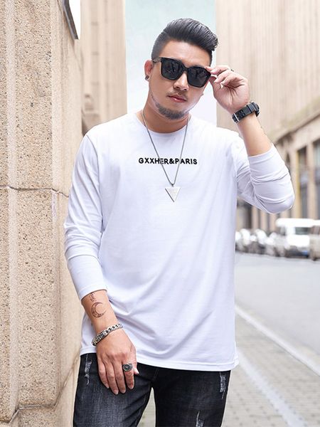 large size loose overweight man long-sleeved t-shirt mens casual all-match fashion cotton breathable stretch mens comfortable large clothes, White;black
large size loose overweight man long-sleeved t-shirt mens casual all-match fashion cotton breathable stretch mens comfortable large clothes, White;black