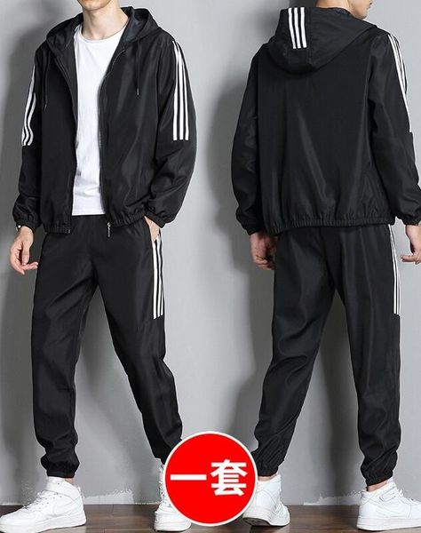 boutique sportswear men's three piece autumn and winter clothes casual loose sweater pants women's jacket coat, Gray
boutique sportswear men's three piece autumn and winter clothes casual loose sweater pants women's jacket coat, Gray