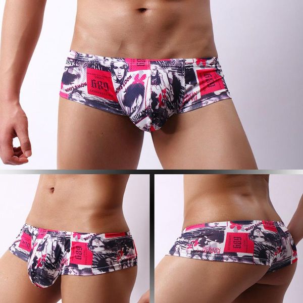 underpants male panties breathable boxers ice silk men underwear u convex pouch printed leaves homewear shorts, Black;white
underpants male panties breathable boxers ice silk men underwear u convex pouch printed leaves homewear shorts, Black;white