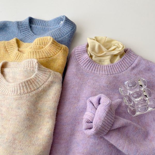 2021 new mooirue spring korean style women purple sweater warm o neck solid color stripes female jumper o9io, White;black
2021 new mooirue spring korean style women purple sweater warm o neck solid color stripes female jumper o9io, White;black