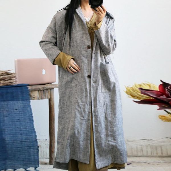 women's trench coats johnature women linen vintage loose turn-down collar windbreaker 2021 autumn gray plus size clothes trench1, Tan;black
women's trench coats johnature women linen vintage loose turn-down collar windbreaker 2021 autumn gray plus size clothes trench1, Tan;black