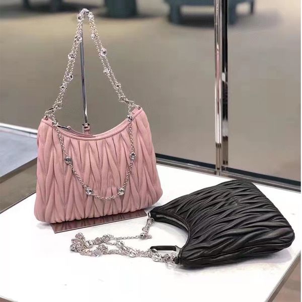 ladies chain crossbody bag shoulder bags pleated flap clutch women genuine leather handbag envelope pouch pink black cream female half moon
ladies chain crossbody bag shoulder bags pleated flap clutch women genuine leather handbag envelope pouch pink black cream female half moon