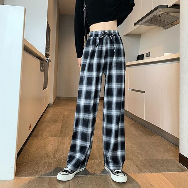 women's pants & capris women black and white plaid straight autumn winter casual style, Black;white
women's pants & capris women black and white plaid straight autumn winter casual style, Black;white