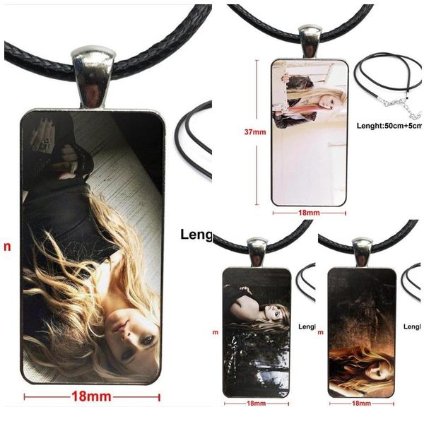 pendant necklaces for women girl gift jewelry with steel plated glass cabochon choker long rectangle necklace avril lavigne signed, Silver
pendant necklaces for women girl gift jewelry with steel plated glass cabochon choker long rectangle necklace avril lavigne signed, Silver