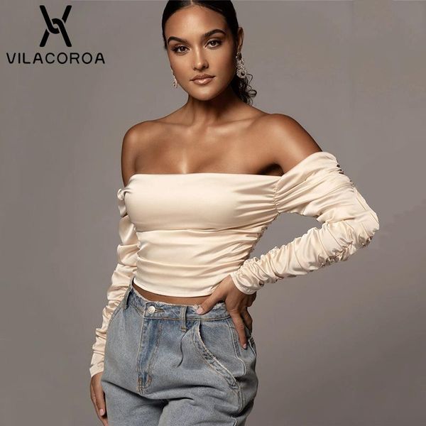 women's t-shirt slash neck stretch long sleeve women tshirt satin backless streetwear crop office lady elegant female tee shirt clo, White
women's t-shirt slash neck stretch long sleeve women tshirt satin backless streetwear crop office lady elegant female tee shirt clo, White