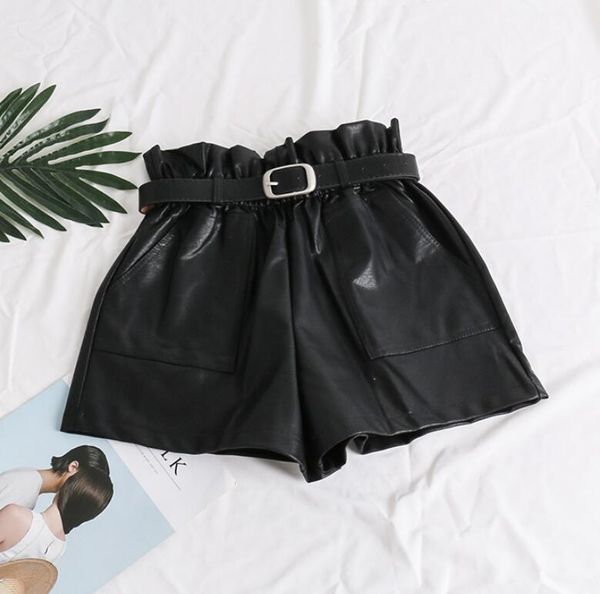 women's shorts high waist elasticity pu leather women fashion cool punk style short breathable loose elastic p1227, White;black
women's shorts high waist elasticity pu leather women fashion cool punk style short breathable loose elastic p1227, White;black