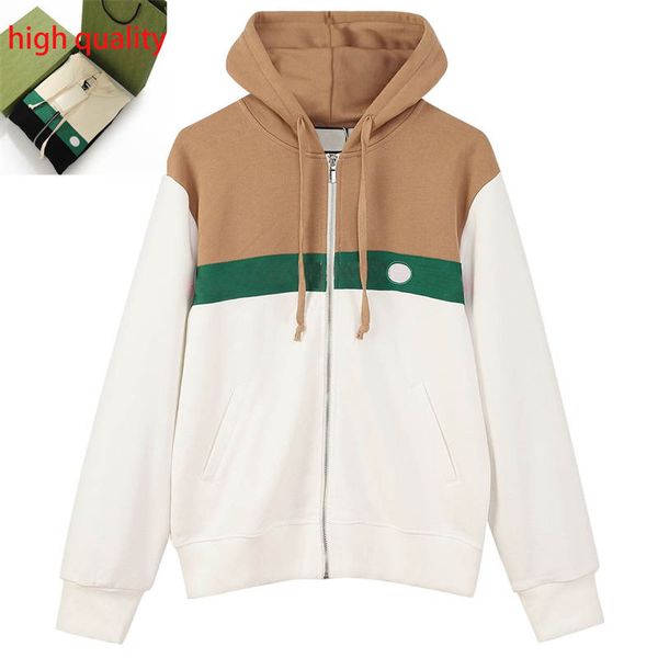 luxurys men women sweatshirts contrast color zipper cardigan jacket letter symbol hoodies size s-2xl, Black
luxurys men women sweatshirts contrast color zipper cardigan jacket letter symbol hoodies size s-2xl, Black