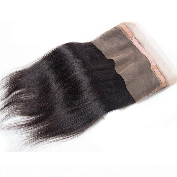360 lace frontal closure straight closure peruvian 360 frontal closure with baby hair remy 100% human hair frontal, Black;brown
360 lace frontal closure straight closure peruvian 360 frontal closure with baby hair remy 100% human hair frontal, Black;brown