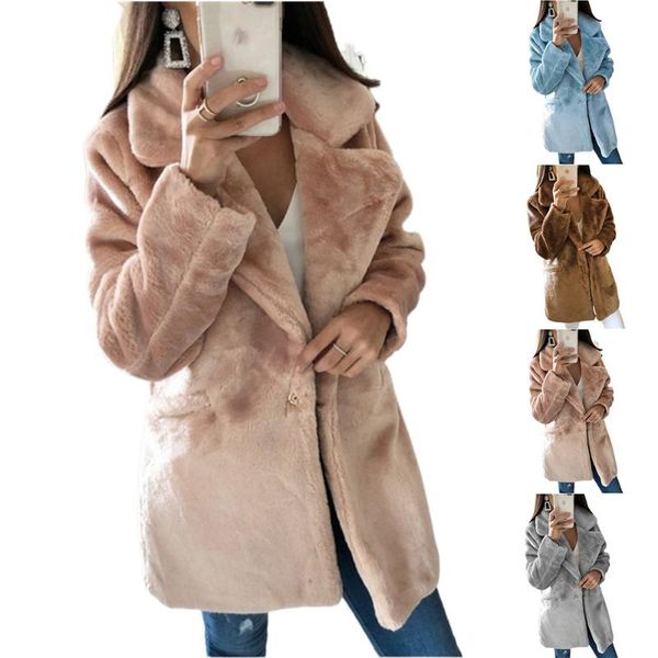 women's jackets women warm outwear chunky coat winter overcoat lapel jacket fur fluffy casual solid color clothing, Black;brown
women's jackets women warm outwear chunky coat winter overcoat lapel jacket fur fluffy casual solid color clothing, Black;brown