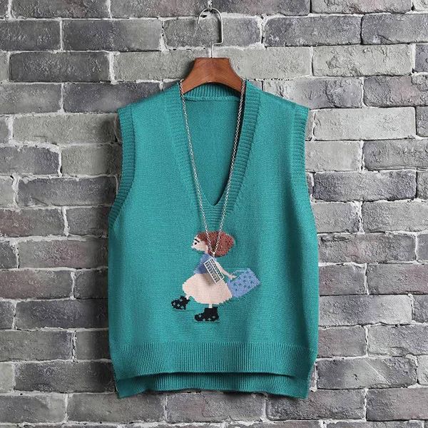 women's vests spring/autumn vest coats fashion knitted pattern sweet ladies knitwear sleeveless pullovers oversize female, Black;white
women's vests spring/autumn vest coats fashion knitted pattern sweet ladies knitwear sleeveless pullovers oversize female, Black;white