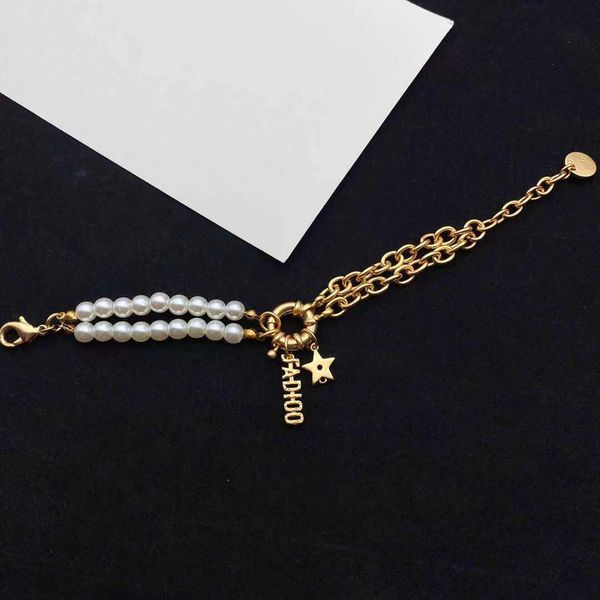 dijia's new five pointed star pearl multi-layer women's d family net red same high-grade wind asymmetric bracelet, Golden;silver
dijia's new five pointed star pearl multi-layer women's d family net red same high-grade wind asymmetric bracelet, Golden;silver