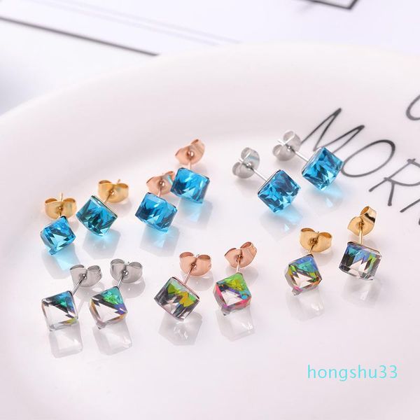 stud 2021 fashion blue square zircon earring woman rose gold color titanium steel jewelry girl birthday gift never fade, Golden;silver
stud 2021 fashion blue square zircon earring woman rose gold color titanium steel jewelry girl birthday gift never fade, Golden;silver