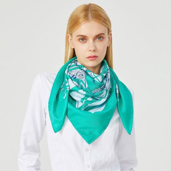scarves 90cm 100% twill silk scarf luxury shawl foulard hijab brand square women bandana handmade curled head warps, Blue;gray
scarves 90cm 100% twill silk scarf luxury shawl foulard hijab brand square women bandana handmade curled head warps, Blue;gray