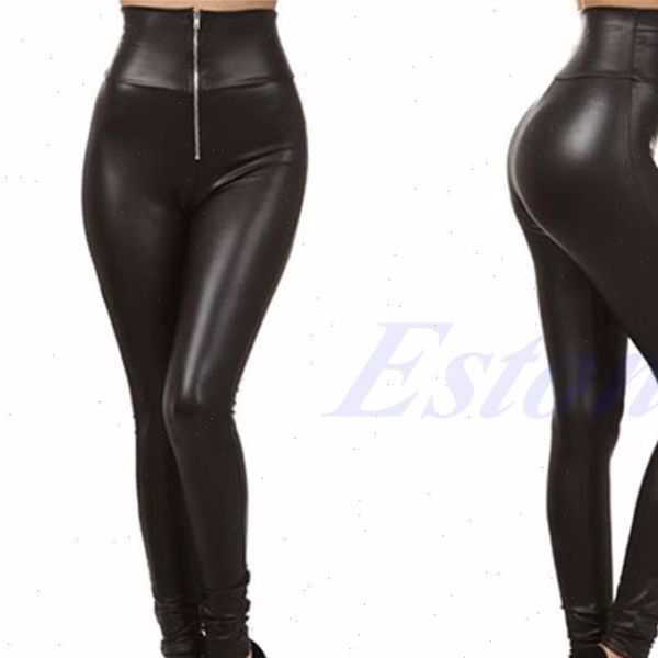 lady womens high waisted faux leather stretch skinny pants slim leggings drop shipping good quality, Black
lady womens high waisted faux leather stretch skinny pants slim leggings drop shipping good quality, Black