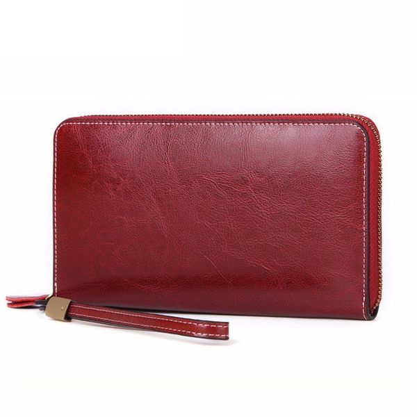 rfid leather womens wallet large capacity long oil wax cowhide card holder purses designer famous brand, Red;black
rfid leather womens wallet large capacity long oil wax cowhide card holder purses designer famous brand, Red;black