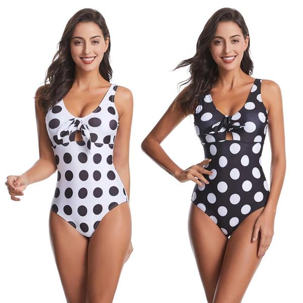 new wave point large fit swimwear white dot open back bow one piece women's swimwear
new wave point large fit swimwear white dot open back bow one piece women's swimwear