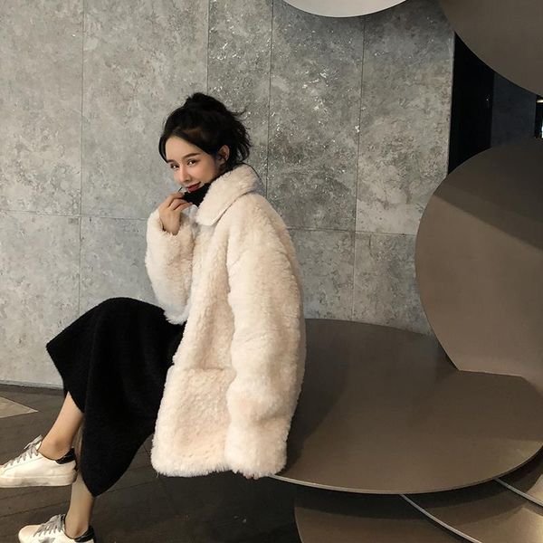 women's fur & faux women autumn winter fluffy coat female streetwear thicken warm going out outerwear vintage casual jackets, Black
women's fur & faux women autumn winter fluffy coat female streetwear thicken warm going out outerwear vintage casual jackets, Black