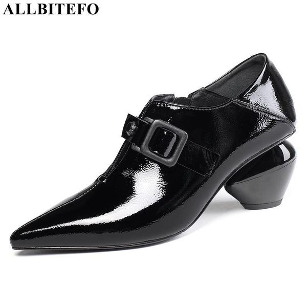 dress shoes allbitefo natural genuine leather high heels women fashion office ladies heel pointed toe comfortable, Black
dress shoes allbitefo natural genuine leather high heels women fashion office ladies heel pointed toe comfortable, Black