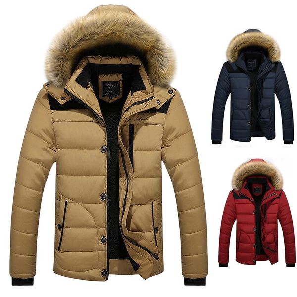 men's jackets cotton padded clothes plus velvet thick fur collar coat bomber dad's jacket chaquetas hombre, Black;brown
men's jackets cotton padded clothes plus velvet thick fur collar coat bomber dad's jacket chaquetas hombre, Black;brown