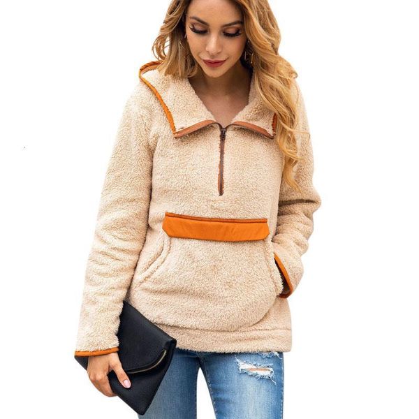 2021 winter fleece sweatshirt fashion patchwork packet fluffy thick sweatshirt warm zipper pullovers women winter coat with hat, Black
2021 winter fleece sweatshirt fashion patchwork packet fluffy thick sweatshirt warm zipper pullovers women winter coat with hat, Black