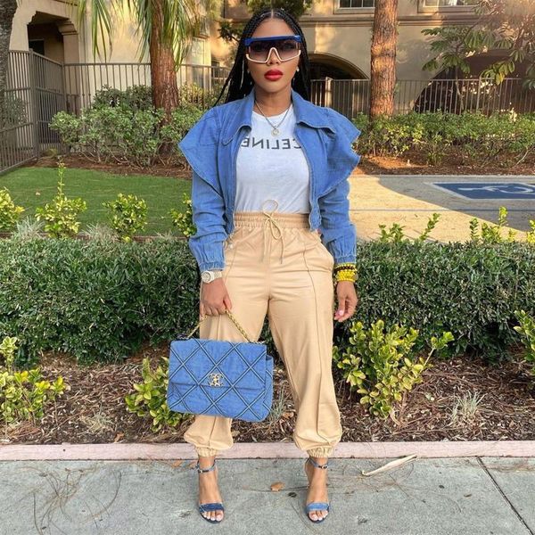 women's jackets chocomist outwear casual fashion ruffle demin women jacket, Black;brown
women's jackets chocomist outwear casual fashion ruffle demin women jacket, Black;brown