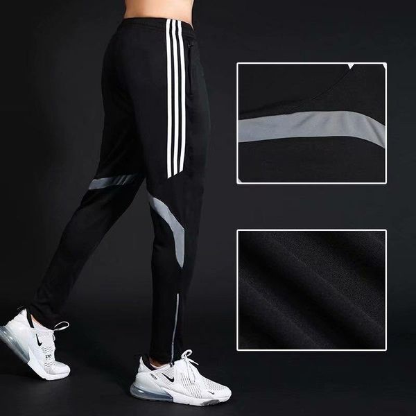 running pants zip pocket gym men athletic football training soccer sport fitness workout jogging trousers, Black;blue
running pants zip pocket gym men athletic football training soccer sport fitness workout jogging trousers, Black;blue