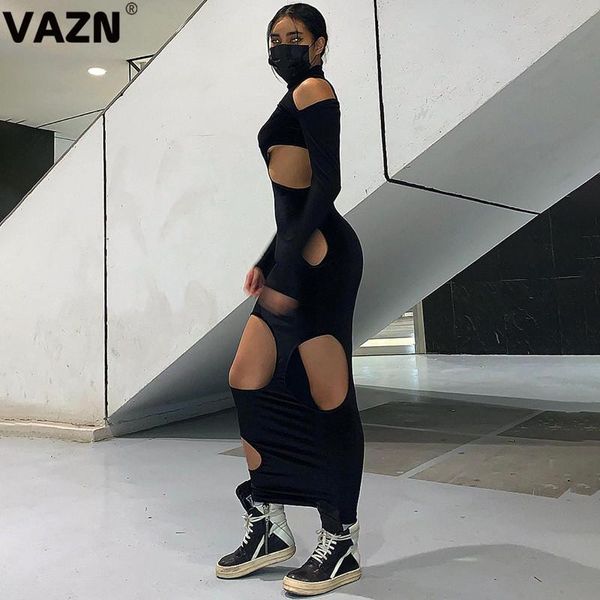 vazn 2021 black club hollow out open turtleneck off shoulder full sleeve women high waist thin maxi dress, Black;gray
vazn 2021 black club hollow out open turtleneck off shoulder full sleeve women high waist thin maxi dress, Black;gray