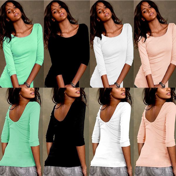 loose cat 3/4 mouwen effen casual effects color simple style t-shirt new summer women's fashion clothing, White
loose cat 3/4 mouwen effen casual effects color simple style t-shirt new summer women's fashion clothing, White
