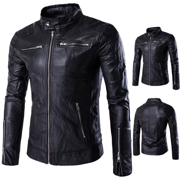 mengood quality jackets men slim motorcycle jackets fashion male solid leather & suede outwear coats jaqueta leather clothingmens, Black;brown
mengood quality jackets men slim motorcycle jackets fashion male solid leather & suede outwear coats jaqueta leather clothingmens, Black;brown