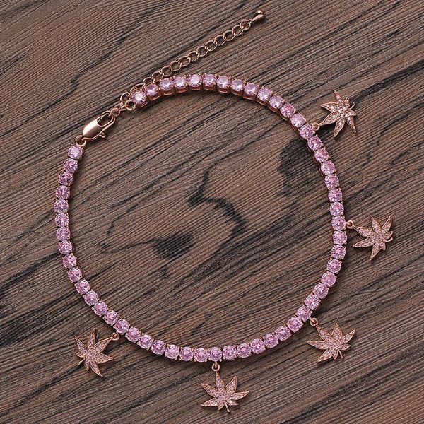 anklets maple leafs tennis anklet trendy jewelry for women bling iced out cubic zirconia beach foot chain bracelets, Red;blue
anklets maple leafs tennis anklet trendy jewelry for women bling iced out cubic zirconia beach foot chain bracelets, Red;blue