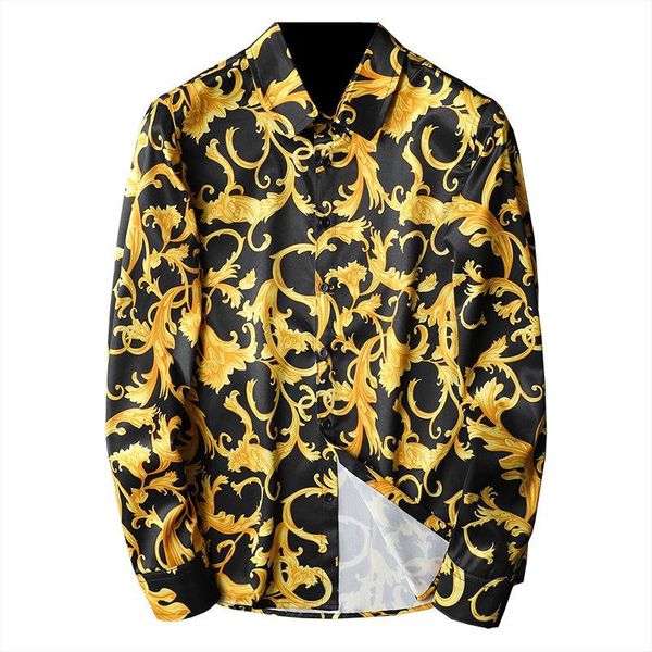 men's casual shirts luxury gold paisley baroque shirt 2021 autumn long sleeve slim fit camisa masculine black chemise homme -5xl, White;black
men's casual shirts luxury gold paisley baroque shirt 2021 autumn long sleeve slim fit camisa masculine black chemise homme -5xl, White;black