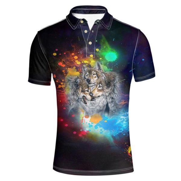 wolf print men's short sleeve jersey polos shirt summmer button down tshirts tee, White;black
wolf print men's short sleeve jersey polos shirt summmer button down tshirts tee, White;black
