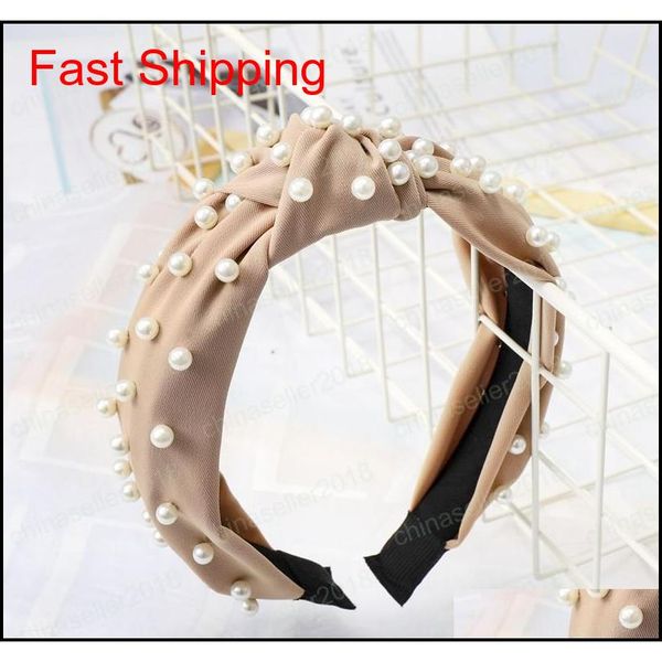 fashion knot turban headband elastic hairband pearl hair accessories girls no slip stay knotted hea qyltex dh_seller2010, Silver
fashion knot turban headband elastic hairband pearl hair accessories girls no slip stay knotted hea qyltex dh_seller2010, Silver
