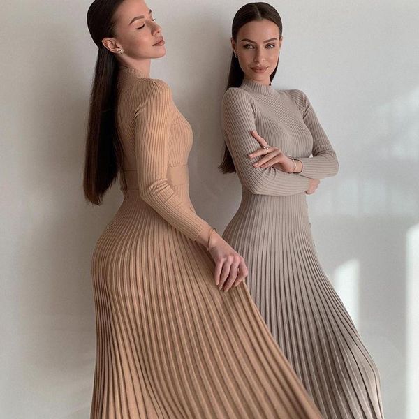 casual dresses cokago side split knitted dress women long sleeves midi elegant knit sweater robe femme autumn winter party, Black;gray
casual dresses cokago side split knitted dress women long sleeves midi elegant knit sweater robe femme autumn winter party, Black;gray