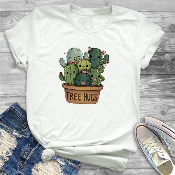 fashion hug plants cactus womens t shirt print graphic streetwear camisas tee tees shirts, White
fashion hug plants cactus womens t shirt print graphic streetwear camisas tee tees shirts, White