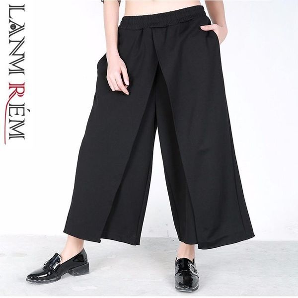 women's pants & capris lanmrem 2021 spring fashion fake two pieces patchwork trousers casual elastic waist female's black wide leg, Black;white
women's pants & capris lanmrem 2021 spring fashion fake two pieces patchwork trousers casual elastic waist female's black wide leg, Black;white