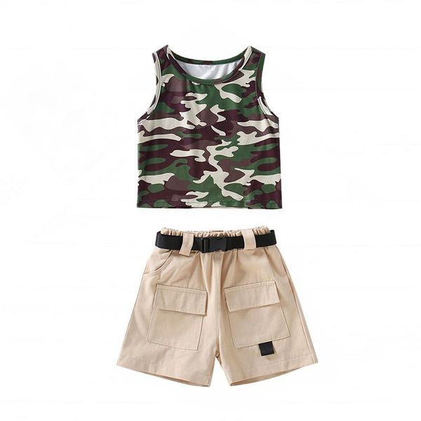 kids boys summer clothes set casual boy's three-piece clothes set army green sleeveless round collar vest+shorts+waistband, White
kids boys summer clothes set casual boy's three-piece clothes set army green sleeveless round collar vest+shorts+waistband, White