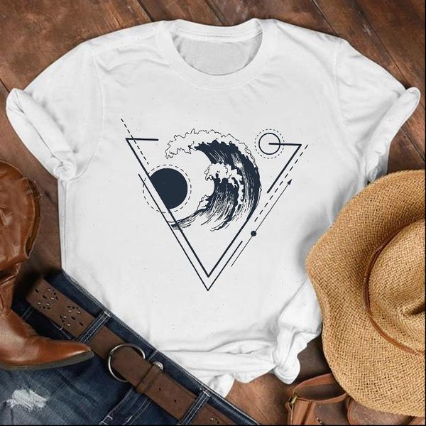 women lady wave surf clothing cute geometric 90s fashion shirt clothes womens female print t tshirt tee t shirt, White
women lady wave surf clothing cute geometric 90s fashion shirt clothes womens female print t tshirt tee t shirt, White